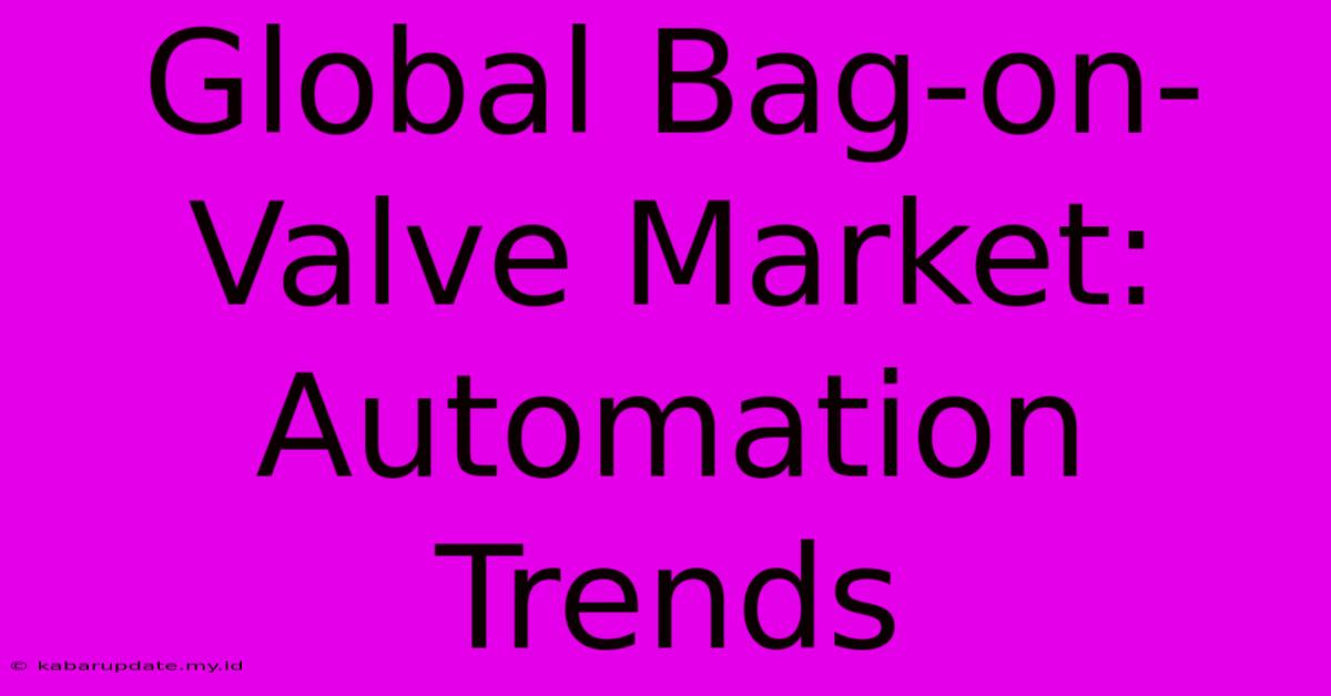 Global Bag-on-Valve Market: Automation Trends