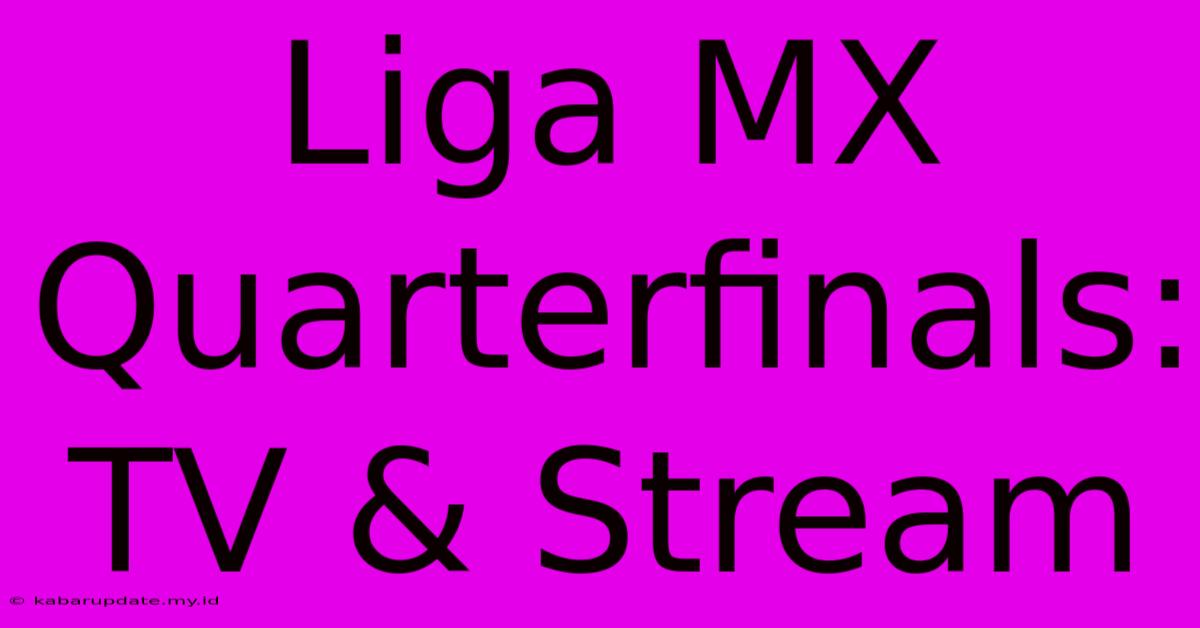 Liga MX Quarterfinals: TV & Stream