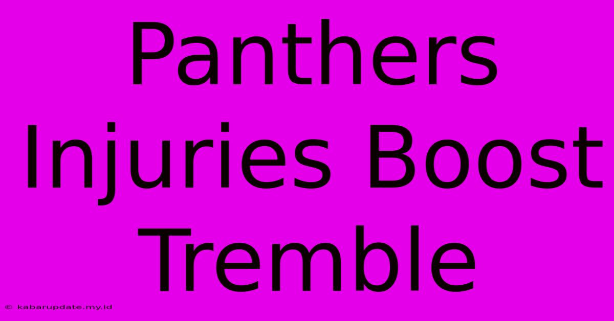 Panthers Injuries Boost Tremble