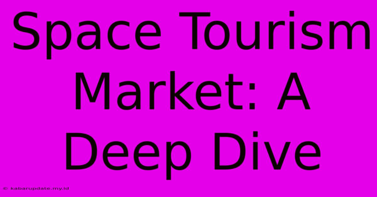 Space Tourism Market: A Deep Dive