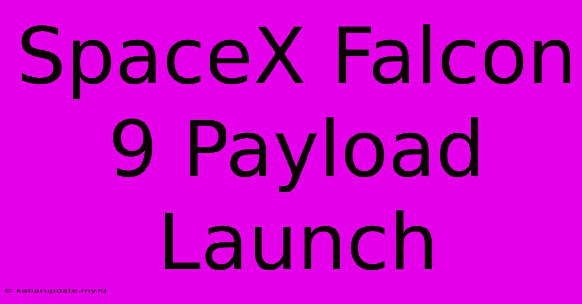 SpaceX Falcon 9 Payload Launch