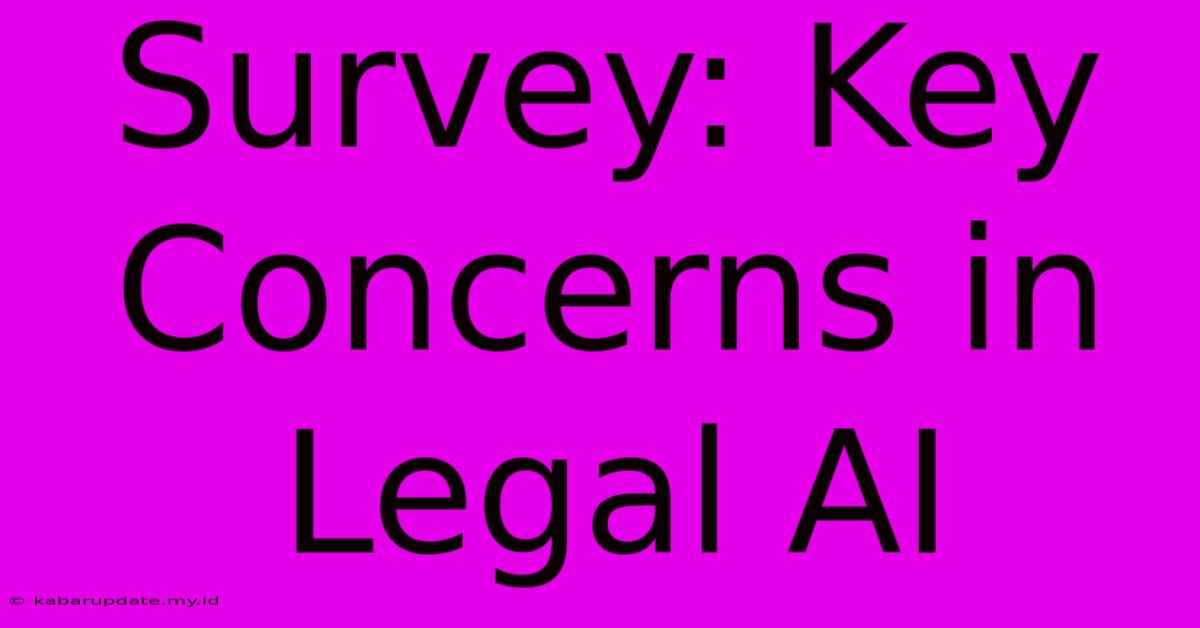 Survey: Key Concerns In Legal AI