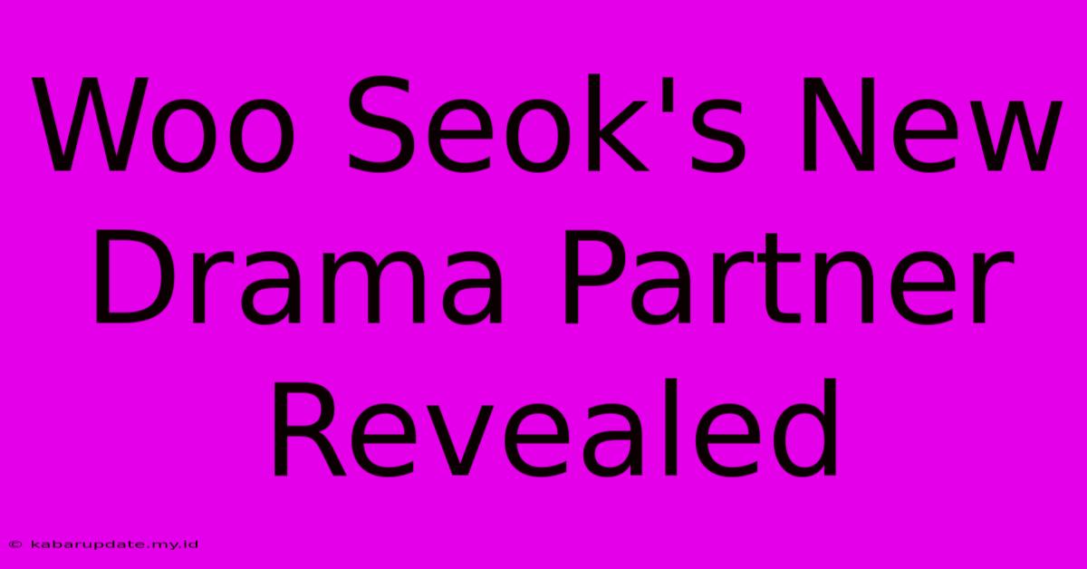 Woo Seok's New Drama Partner Revealed